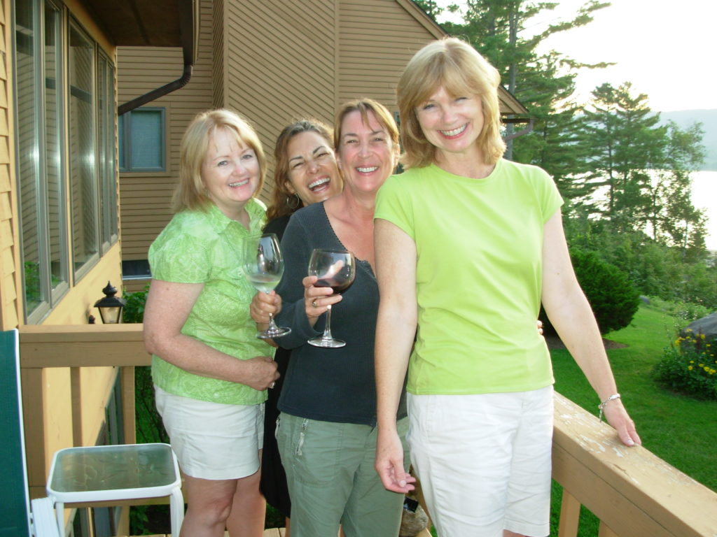 Elizabeth Miller continues to stay close with several of her friends from Saint Rose. From left to right: Jane (MacDonald) Wolfgang ’76, Judy (Falcone) Miller ’76, Sharon (Thombs) Miller ’76, and Elizabeth Miller ’76 G'77.