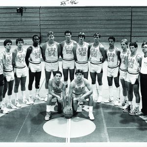 Saint Rose men's basketball team in the mid 1980s