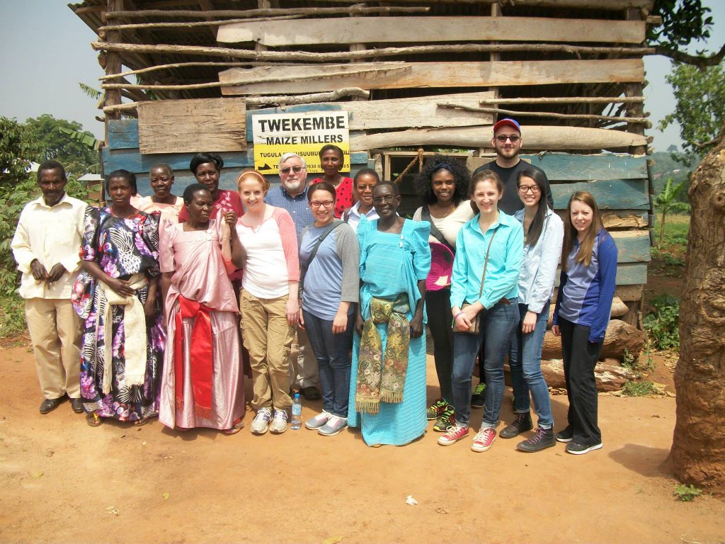 Wayde Dazelle volunteering in Uganda