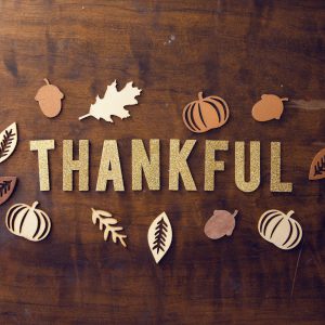 the word thankful