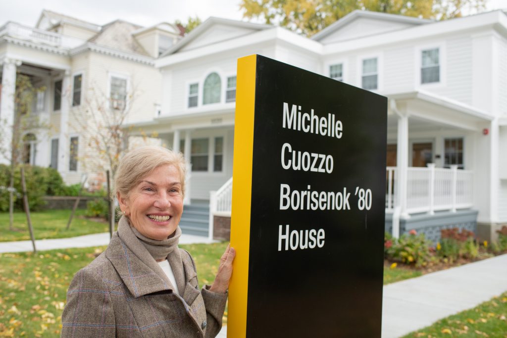 Michelle Borisenok at Michelle Cuozzo Borisenok '80 House sign